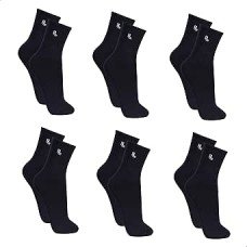 Kit 6 Pares de Meia Lupo Cano Médio Atoalhada Punho Canelado Kit 6 Pares de Meia Lupo Cano Médio Atoalhada Punho Canelado