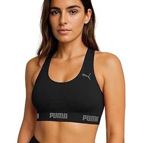 Top Academia Puma Alta Sustentação Sem Bojo Sem Costura Treino Fitness Esportivo Feminino Original.