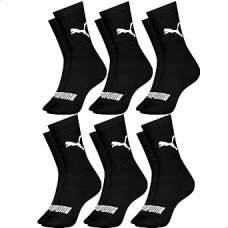 Kit 6 Pares Meia Puma Cano Médio Alto Academia Esportiva Kit 6 Pares Meia Puma Cano Médio Alto Academia Esportiva