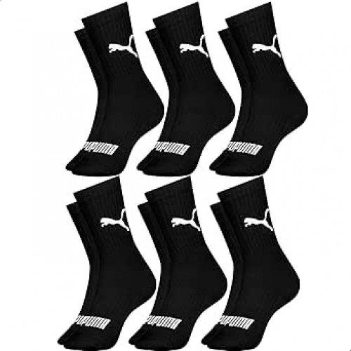 Kit 6 Pares Meia Puma Cano Médio Alto Academia Esportiva
