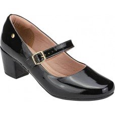 Sapato Feminino Boneca de Dança Salto Baixo Quadrado Bloco Confort 6484 Sapato Feminino Boneca de Dança Salto Baixo Quadrado Bloco Confort 6484