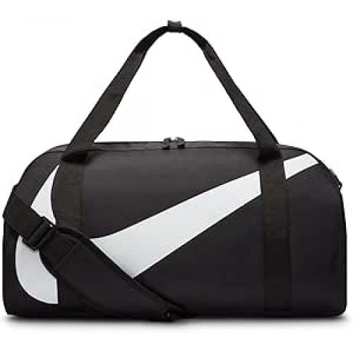 Bolsa Nike Gym Club Pequena 25 Litros Preta e Branca Bolsa Nike Gym Club Pequena 25 Litros Preta e Branca