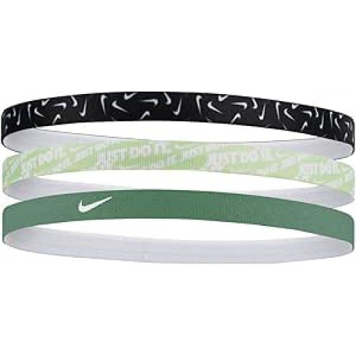 FAIXA DE CABELO HEADBANDS 3PK PRINTED BLACK/VAPOR/GREEN/WHITE OSFM FAIXA DE CABELO HEADBANDS 3PK PRINTED BLACK/VAPOR/GREEN/WHITE OSFM