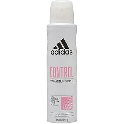 adidas Desodorante Aerossol Control Feminino Adidas Branco 150 Ml adidas Desodorante Aerossol Control Feminino Adidas Branco 150 Ml