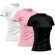 Kit 3 Camisetas Feminina Dry Básica Lisa Proteção Solar UV Térmica Camisa Blusa Kit 3 Camisetas Feminina Dry Básica Lisa Proteção Solar UV Térmica Camisa Blusa