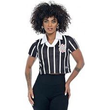 Camisa Polo Cropped Corinthians, Feminina Camisa Polo Cropped Corinthians, Feminina