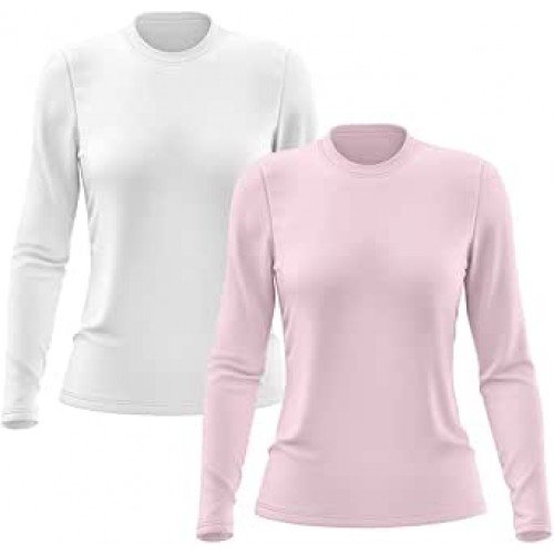 Kit 2 Camisetas Feminina Manga Longa Proteção Solar UV 50