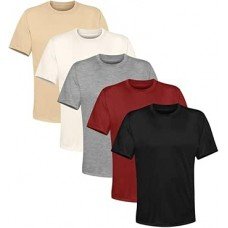 Kit 5 Camiseta Masculina Premium Lisa Algodão Qualidade Kit 5 Camiseta Masculina Premium Lisa Algodão Qualidade