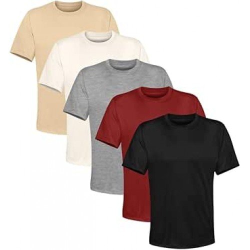 Kit 5 Camiseta Masculina Premium Lisa Algodão Qualidade