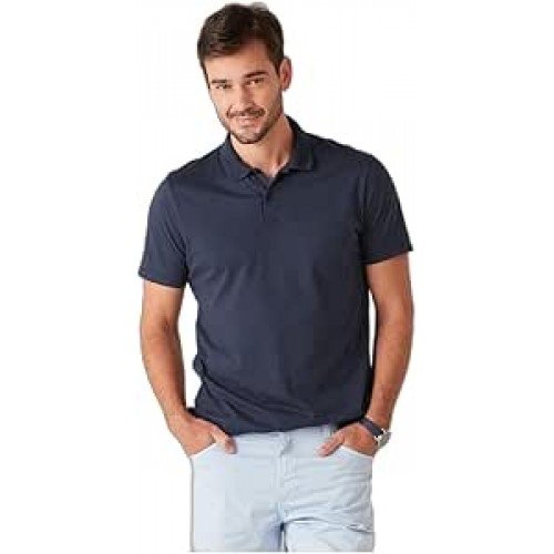 Camisa Malwee Polo Lisa Masculino, Azul Marinho, XGG Camisa Malwee Polo Lisa Masculino, Azul Marinho, XGG