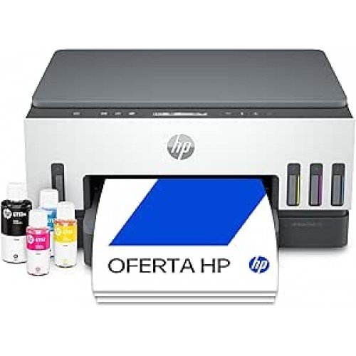 Impressora Multifuncional HP Smart Tank 724 Tanque de Tinta Colorida Wi-Fi Scanner Duplex. Funções: Imprimir, Copiar, Digitalizar. Cor: Branco (2G9Q2A)