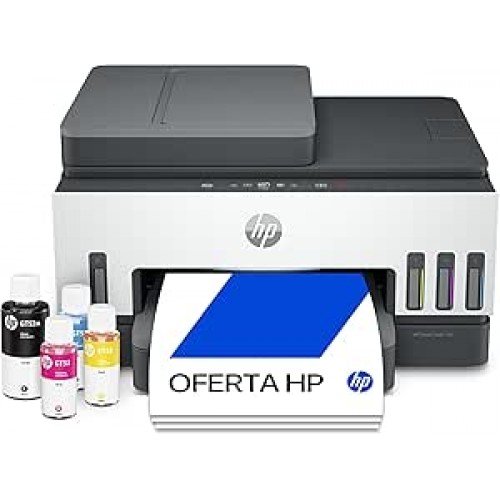 Impressora Multifuncional HP Smart Tank 794 Tanque de Tinta Colorida Wi-Fi Scanner Duplex, Bluetooth.Funções: Imprimir, Copiar, Digitalizar. Cor: Branco (2G9Q9A)