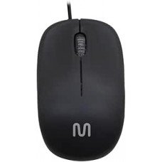Mouse com Fio Multi MID USB 1200 DPI com 3 Botões, Design Ergonômico e Textura Fosca – Preto MO255 Mouse com Fio Multi MID USB 1200 DPI com 3 Botões, Design Ergonômico e Textura Fosca – Preto MO255