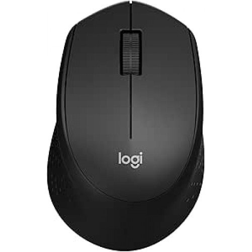 Mouse Sem Fio Logitech M330 SILENT com Clique Silencioso, Design Destro, Bateria de 18 Meses, Receptor USB, Compatível com Windows, macOS, ChromeOS e Pilha Inclusa - Preto