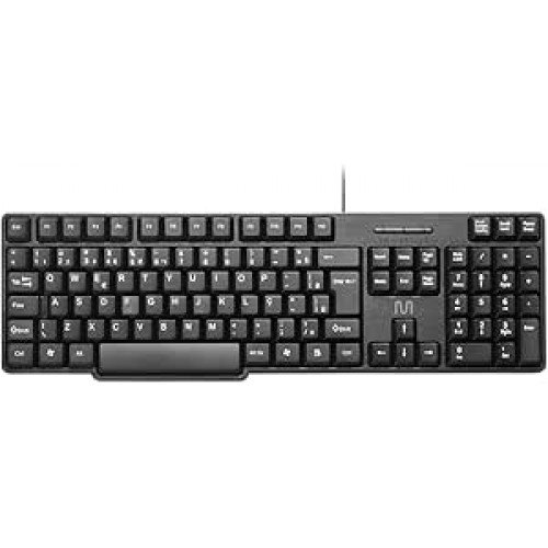 Teclado com Fio Multi USB com Layout ABNT2, Teclas Silenciosas, Design Slim e Cabo de 1,3m – TC213