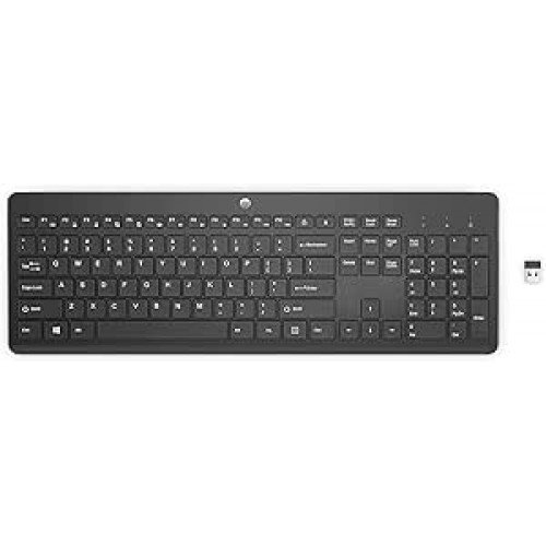 Teclado sem Fio HP 230 - com Dongle USB Wireless, Digitação Silenciosa e Precisa, Design Elegante, Até 16 Meses de Bateria, Layout BR, Preto (3L1E7AA)