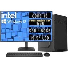 Computador Completo 3green Desktop Intel Core i5 16GB Monitor 19.5 Computador Completo 3green Desktop Intel Core i5 16GB Monitor 19.5
