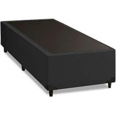Cama Box Solteiro 0,88m com 38cm de Altura Suede Prince Preto Cama Box Solteiro 0,88m com 38cm de Altura Suede Prince Preto