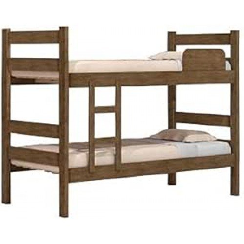 Beliche Solteiro J&A Móveis Prisma Plus c/ escada e proteção - Jequitibá Beliche Solteiro J&A Móveis Prisma Plus c/ escada e proteção - Jequitibá