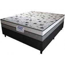 Cama Box Casal Colchão Espuma D33 Fort 138x188x59cm Cinza/Branco Gazin - Suporta até 150kg por Pessoa Cama Box Casal Colchão Espuma D33 Fort 138x188x59cm Cinza/Branco Gazin - Suporta até 150kg por Pessoa