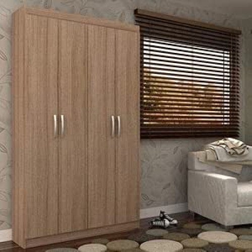 Armário Multiuso 4 Portas 8 Prateleiras Milão Espresso Móveis Marrom Armário Multiuso 4 Portas 8 Prateleiras Milão Espresso Móveis Marrom