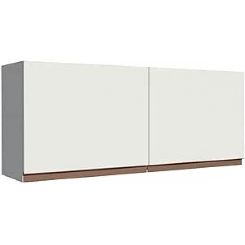 Armário Aéreo Madesa Reims 120 x 50 cm 2 Portas - Branco Armário Aéreo Madesa Reims 120 x 50 cm 2 Portas - Branco