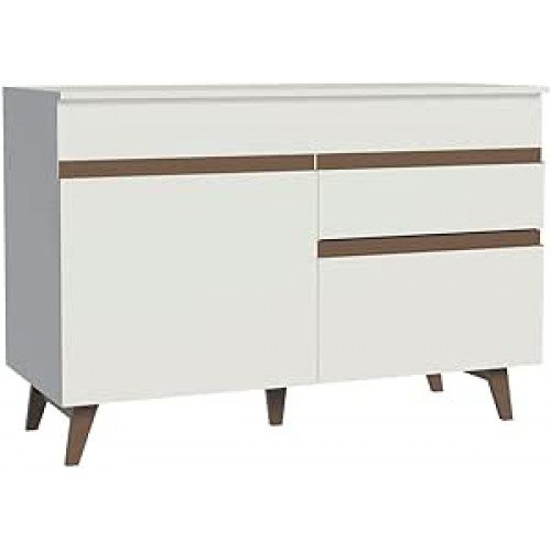 Balcão de Pia Madesa Reims 2 Portas e 1 Gaveta - Branco Balcão de Pia Madesa Reims 2 Portas e 1 Gaveta - Branco