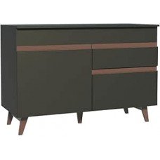 Balcão Gabinete de Pia Madesa Reims 2 Portas e 1 Gaveta - Preto Balcão Gabinete de Pia Madesa Reims 2 Portas e 1 Gaveta - Preto