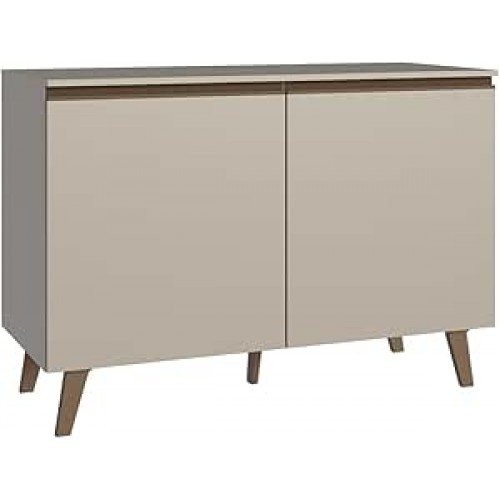 Balcão de Cozinha 120 cm 2 Portas Com Pés Crema Nice Madesa Balcão de Cozinha 120 cm 2 Portas Com Pés Crema Nice Madesa