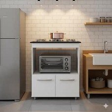 Balcão Cooktop Elisa 5 Bocas Branco Balcão Cooktop Elisa 5 Bocas Branco