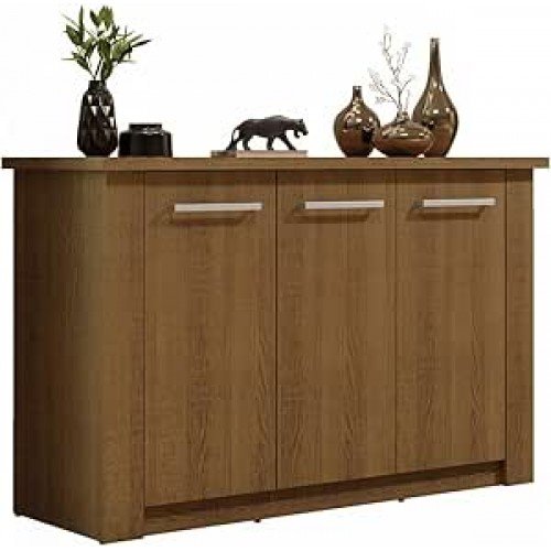 Balcão Buffet Madesa 72705Z1 3 Portas Rustic Balcão Buffet Madesa 72705Z1 3 Portas Rustic