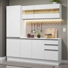 Armário de Cozinha Compacta 100% Mdf 170 cm Smart Madesa 01 Armário de Cozinha Compacta 100% Mdf 170 cm Smart Madesa 01