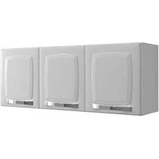 Armário de Cozinha Aéreo Itatiaia Aço 3 Portas Rose Branco Neve Grande Armário de Cozinha Aéreo Itatiaia Aço 3 Portas Rose Branco Neve Grande