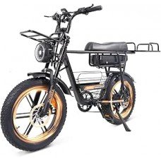 BEMMY Bicicleta Elétrica para Adultos, Pneu Largo de 20”x4, 1000W, Bicicleta Elétrica de Motocicleta de 7 Velocidades, Bateria de 48V, até 50 Km/h. A única Loja Autorizada 